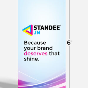 2.5' x 6' Roll Up Standee Banner Without Printing